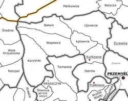 Plan gminy Kuńkowce