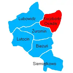 Położenie na mapie powiatu