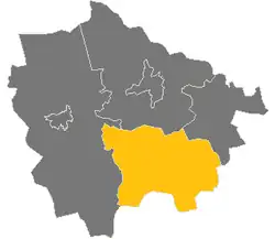 Położenie na mapie powiatu