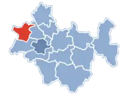 Położenie na mapie powiatu