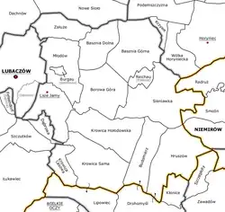 Plan gminy Lisie Jamy