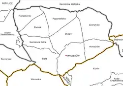 Plan gminy Magierów