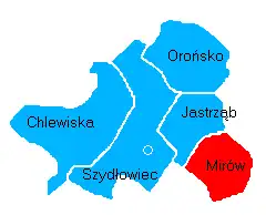 Położenie na mapie powiatu