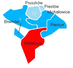 Położenie na mapie powiatu