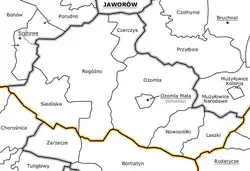 Plan gminy Ożomla Mała