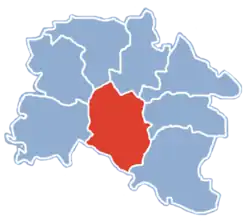 Położenie na mapie powiatu