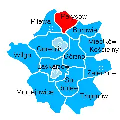 Położenie na mapie powiatu