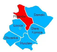 Położenie na mapie powiatu