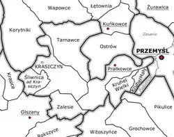 Plan gminy Prałkowce