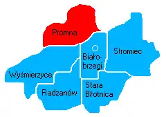 Położenie na mapie powiatu