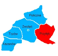 Położenie na mapie powiatu