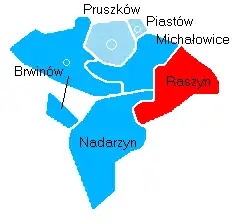 Położenie na mapie powiatu