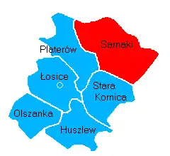 Położenie na mapie powiatu