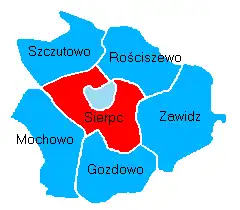 Położenie na mapie powiatu