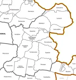 Plan gminy Tartaków