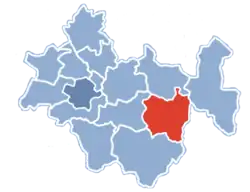 Położenie na mapie powiatu