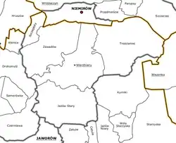 Plan gminy Wierzbiany