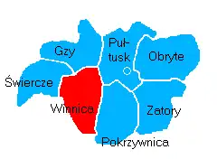 Położenie na mapie powiatu