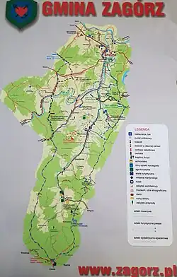 Plan gminy Zagórz