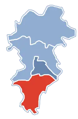 Położenie na mapie powiatu