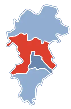 Położenie na mapie powiatu