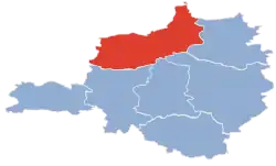 Położenie na mapie powiatu