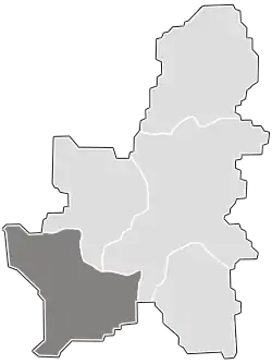 Położenie na mapie powiatu