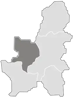 Położenie na mapie powiatu