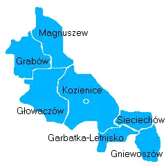 Plan powiatu kozienickiego