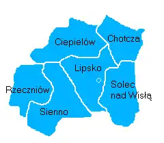 Plan powiatu lipskiego