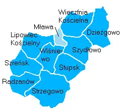 Plan powiatu mławskiego