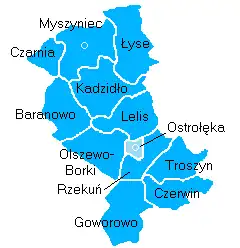 Plan powiatu ostrołęckiego