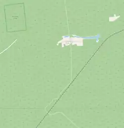 Mapa konturowa Gnilca, u góry po lewej znajduje się punkt z opisem „Gnilec”