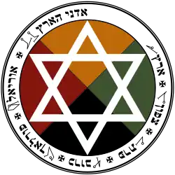 The Earth Pentacle używany w systemie magicznym Złotego Brzasku.