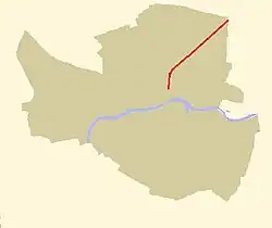 Plan przebiegu ulicy