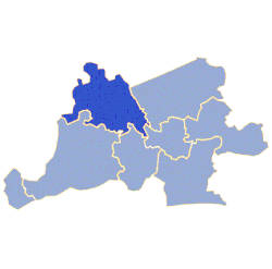 Położenie na mapie powiatu