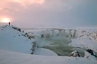 Goðafoss zimą