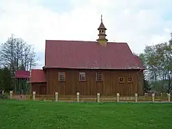 Stary kościół parafialny, spalony w 2007