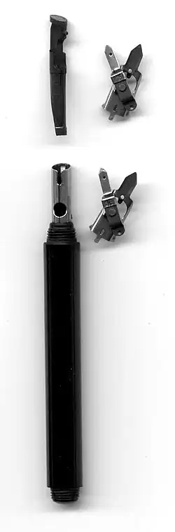 Części grafosu - tylna strona korpusu i profil nasadki