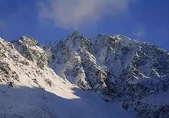 Granaty i Wierch pod Fajki zimą