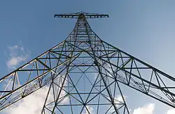 Widok masztu od dołu