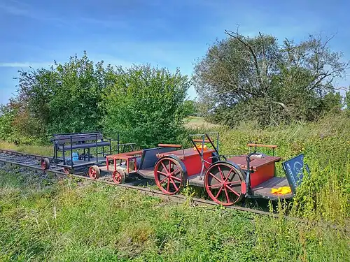 Skład drezyn w Sepnie.