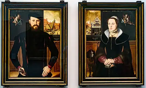 pendant Jan van Eyewrve i Jacquemine Buuck (1551)