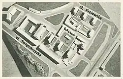 Makieta osiedla zaprezentowana na łamach tygodnika „Stolica” w 1963 roku