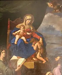 Guercino, Madonna z Dzieciątkiem i świętymi