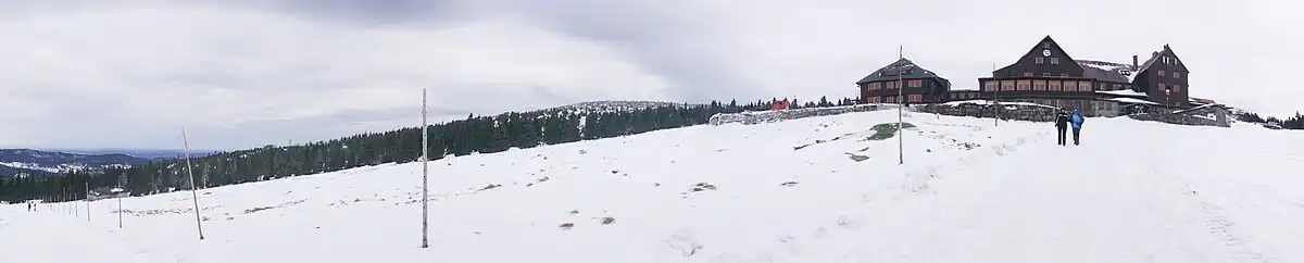 Panorama z Hali Szrenickiej z widokiem na północ