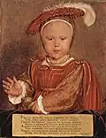 Edward VI jako dziecko, pędzla Hansa Holbeina