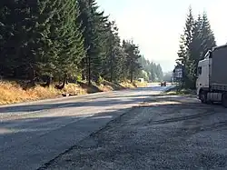 Droga I/10 na granicy polsko-czeskiej w Harrachovie