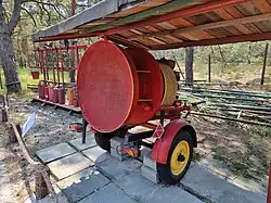 Generator piany lekkiej eksponowany w Muzeum Obrony Wybrzeża w Helu