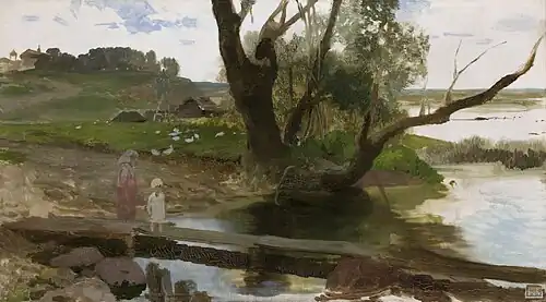 Widok rzeki Świsłocz, 1873